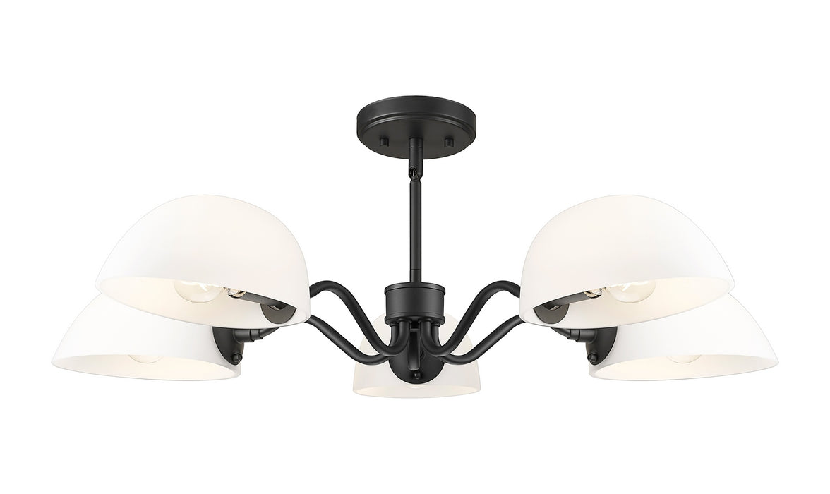 Z-Lite - 3048-5MB - Five Light Chandelier - Breton - Matte Black