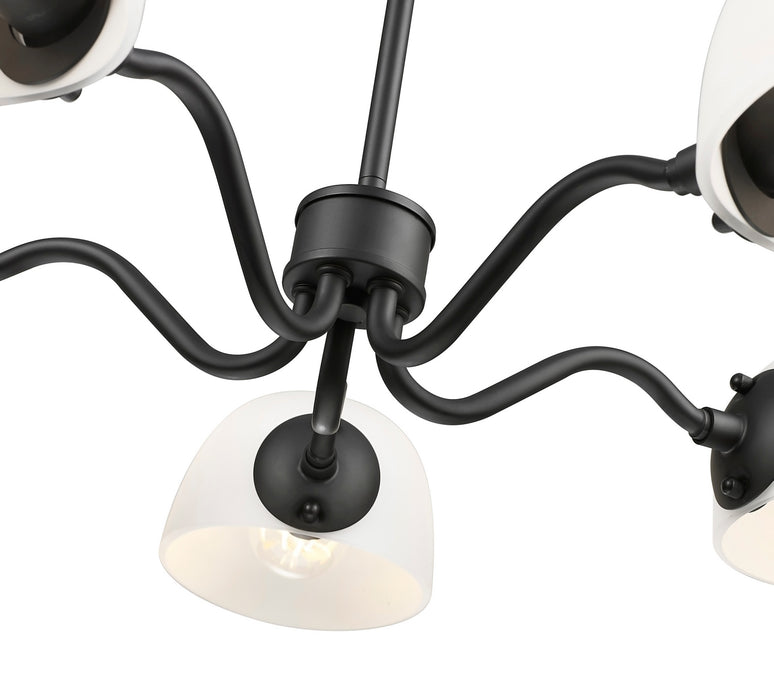 Z-Lite - 3048-5MB - Five Light Chandelier - Breton - Matte Black