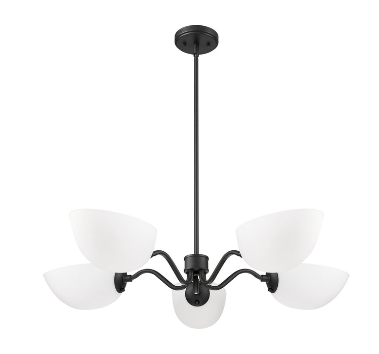 Z-Lite - 3048-5MB - Five Light Chandelier - Breton - Matte Black