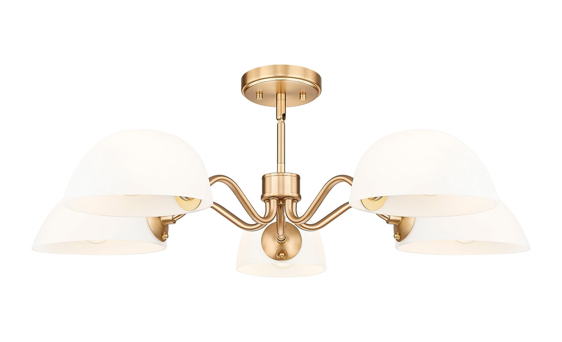 Z-Lite - 3048-5MGLD - Five Light Chandelier - Breton - Modern Gold