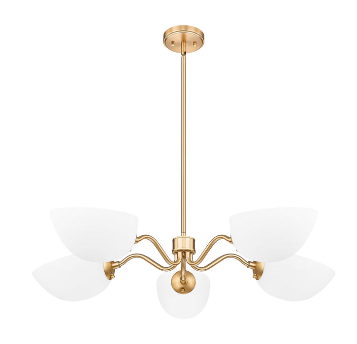 Z-Lite - 3048-5MGLD - Five Light Chandelier - Breton - Modern Gold