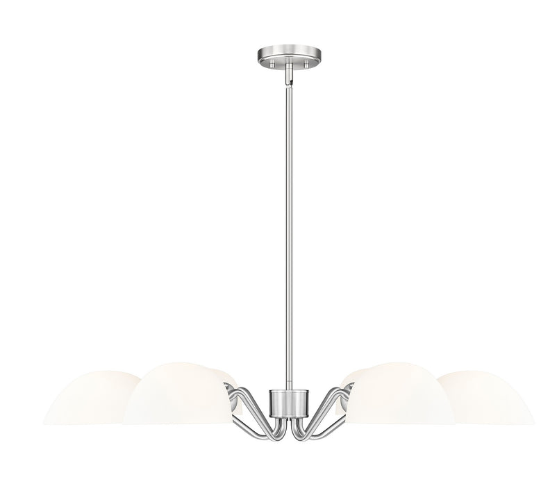 Z-Lite - 3048-6BN - Six Light Chandelier - Breton - Brushed Nickel