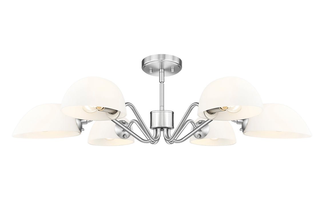 Z-Lite - 3048-6BN - Six Light Chandelier - Breton - Brushed Nickel
