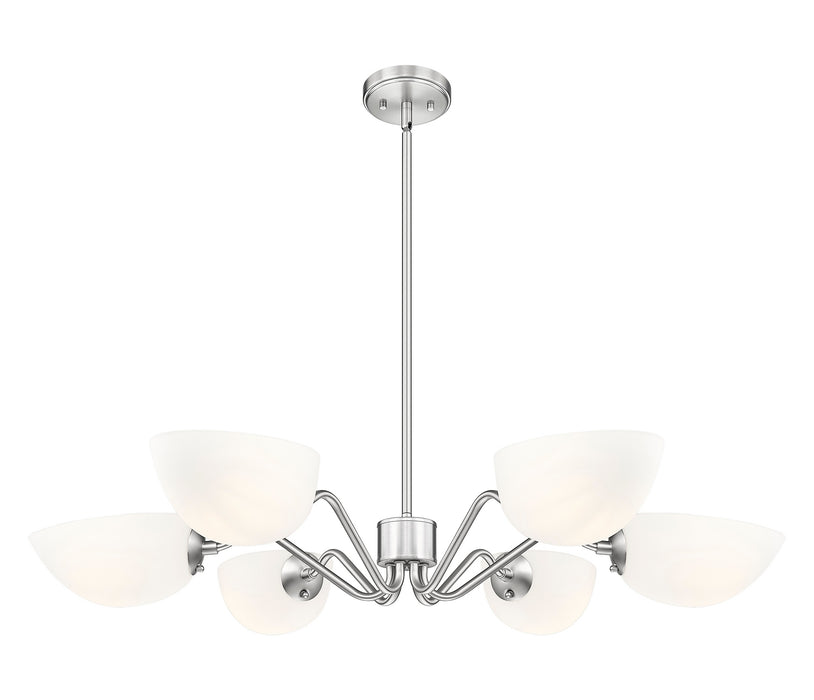 Z-Lite - 3048-6BN - Six Light Chandelier - Breton - Brushed Nickel