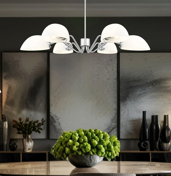 Z-Lite - 3048-6BN - Six Light Chandelier - Breton - Brushed Nickel