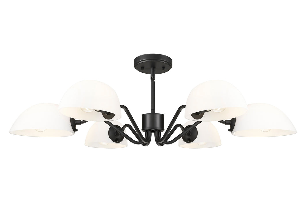 Z-Lite - 3048-6MB - Six Light Chandelier - Breton - Matte Black