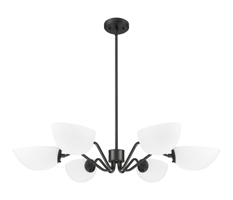 Z-Lite - 3048-6MB - Six Light Chandelier - Breton - Matte Black
