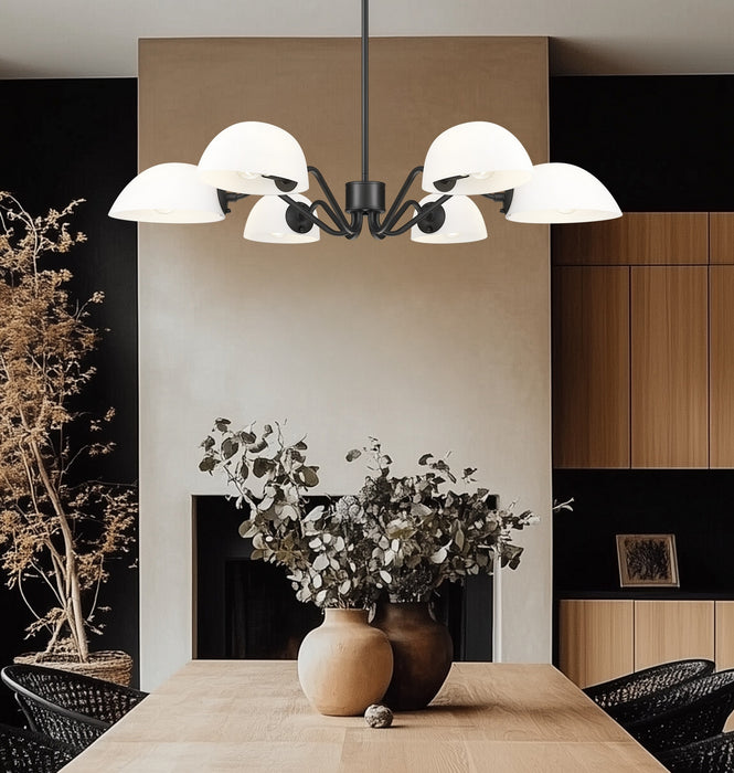 Z-Lite - 3048-6MB - Six Light Chandelier - Breton - Matte Black