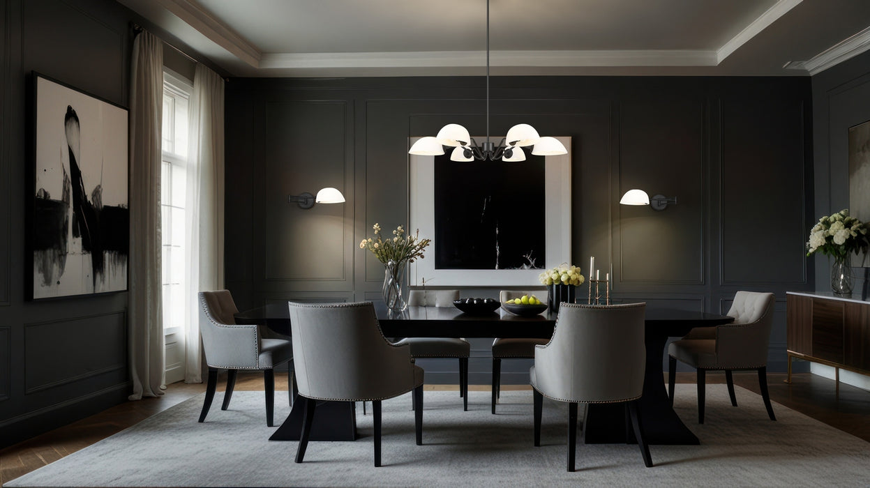 Z-Lite - 3048-6MB - Six Light Chandelier - Breton - Matte Black