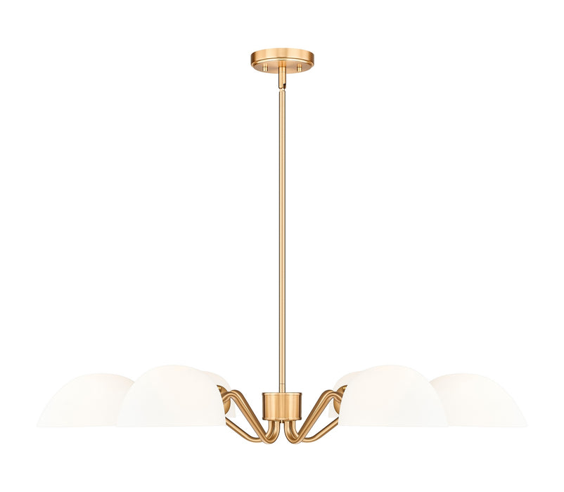 Z-Lite - 3048-6MGLD - Six Light Chandelier - Breton - Modern Gold