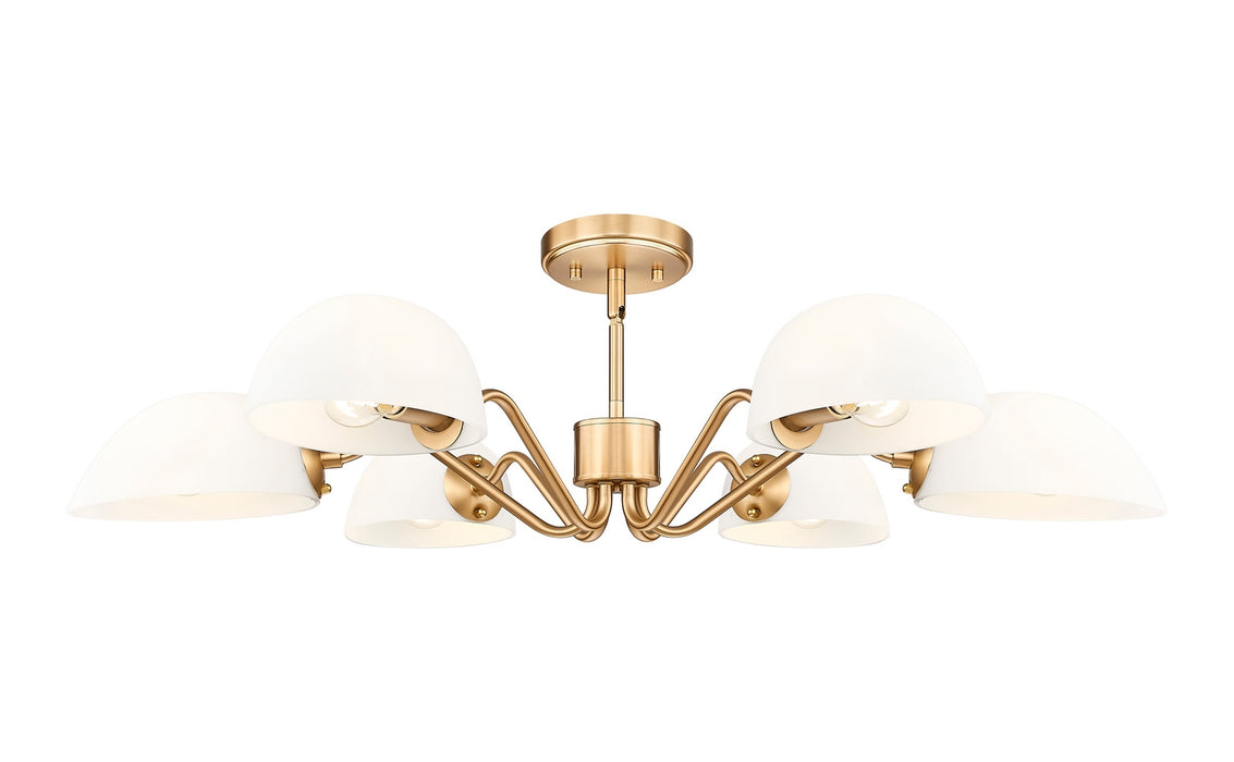 Z-Lite - 3048-6MGLD - Six Light Chandelier - Breton - Modern Gold