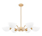 Z-Lite - 3048-6MGLD - Six Light Chandelier - Breton - Modern Gold