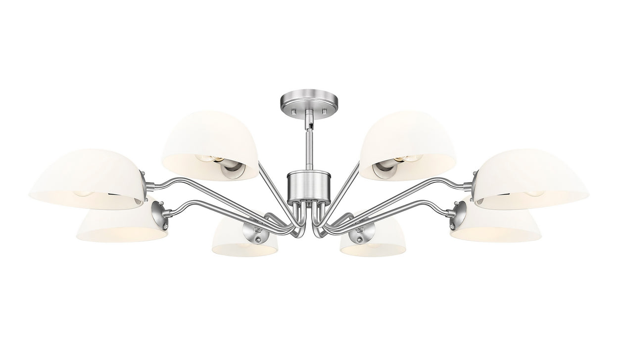Z-Lite - 3048-8BN - Eight Light Chandelier - Breton - Brushed Nickel
