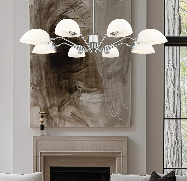 Z-Lite - 3048-8BN - Eight Light Chandelier - Breton - Brushed Nickel