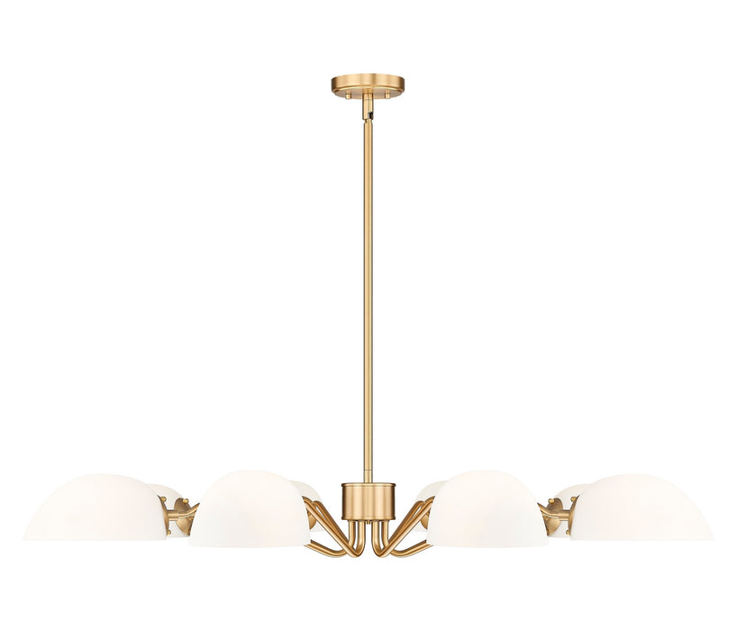Z-Lite - 3048-8MGLD - Eight Light Chandelier - Breton - Modern Gold