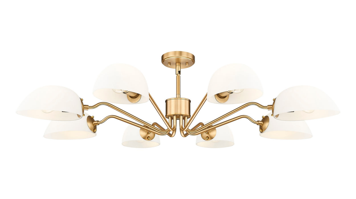 Z-Lite - 3048-8MGLD - Eight Light Chandelier - Breton - Modern Gold