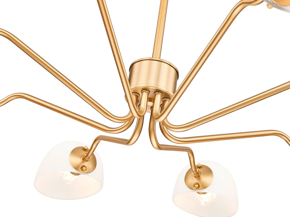 Z-Lite - 3048-8MGLD - Eight Light Chandelier - Breton - Modern Gold