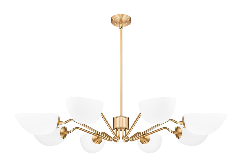 Z-Lite - 3048-8MGLD - Eight Light Chandelier - Breton - Modern Gold