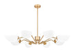 Z-Lite - 3048-8MGLD - Eight Light Chandelier - Breton - Modern Gold