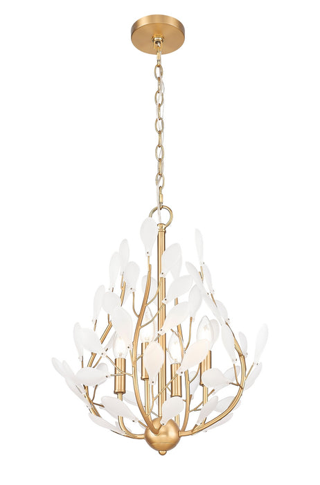 Z-Lite - 353-18MGLD - Four Light Chandelier - Claudine - Modern Gold