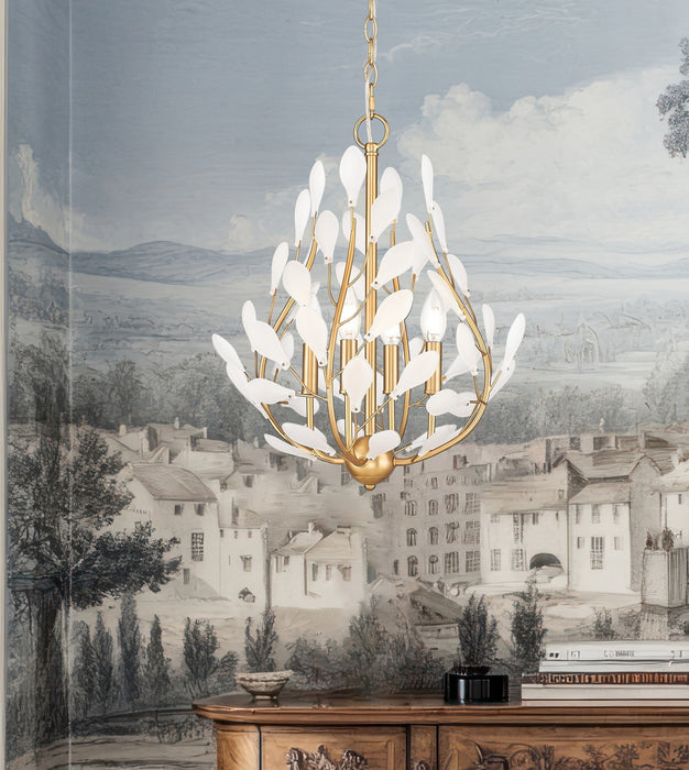 Z-Lite - 353-18MGLD - Four Light Chandelier - Claudine - Modern Gold