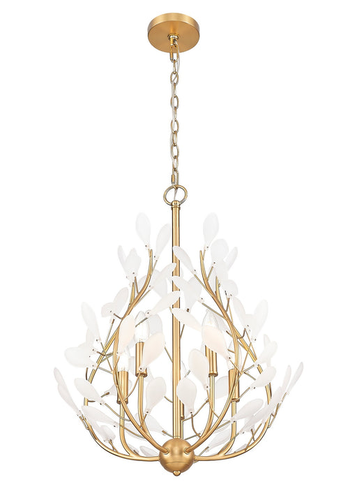 Z-Lite - 353-24MGLD - Five Light Chandelier - Claudine - Modern Gold