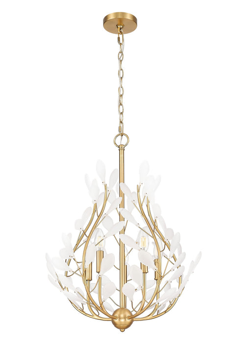 Z-Lite - 353-24MGLD - Five Light Chandelier - Claudine - Modern Gold