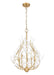 Z-Lite - 353-24MGLD - Five Light Chandelier - Claudine - Modern Gold