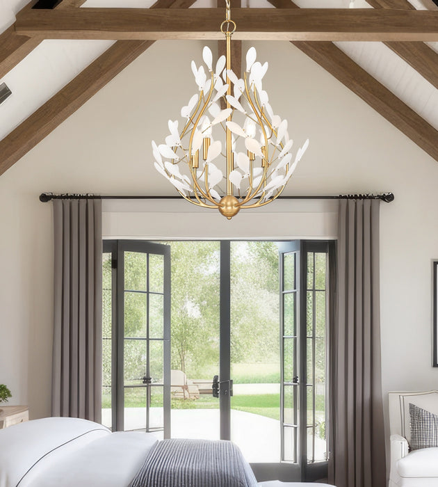 Z-Lite - 353-24MGLD - Five Light Chandelier - Claudine - Modern Gold