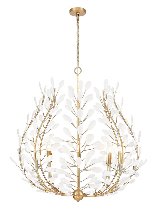 Z-Lite - 353-38MGLD - Eight Light Chandelier - Claudine - Modern Gold