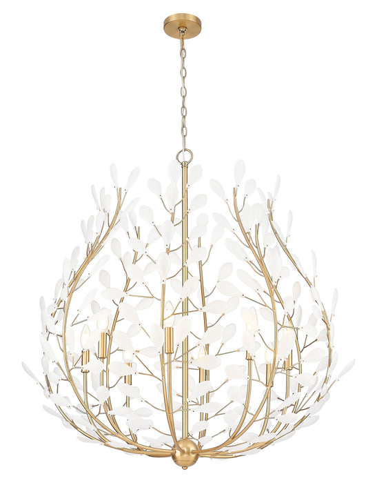 Z-Lite - 353-38MGLD - Eight Light Chandelier - Claudine - Modern Gold