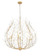 Z-Lite - 353-38MGLD - Eight Light Chandelier - Claudine - Modern Gold