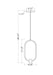 Z-Lite - 4101-8MB-LED - LED Pendant - Saros - Matte Black
