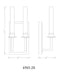 Z-Lite - 4503-2S-MB - One Light Wall Sconce - Orson - Matte Black