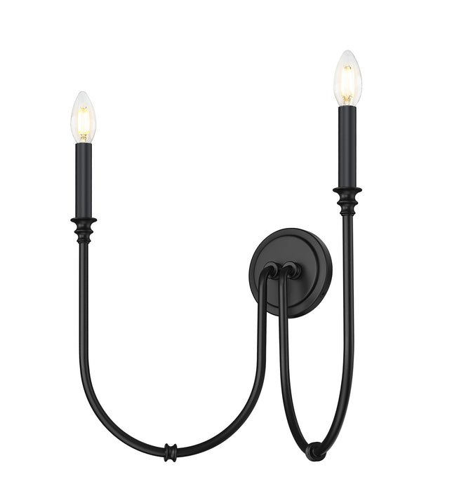 Z-Lite - 4505-2S-MB - Two Light Wall Sconce - Jisele - Matte Black