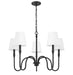 Z-Lite - 4505-5MB - Five Light Chandelier - Jisele - Matte Black