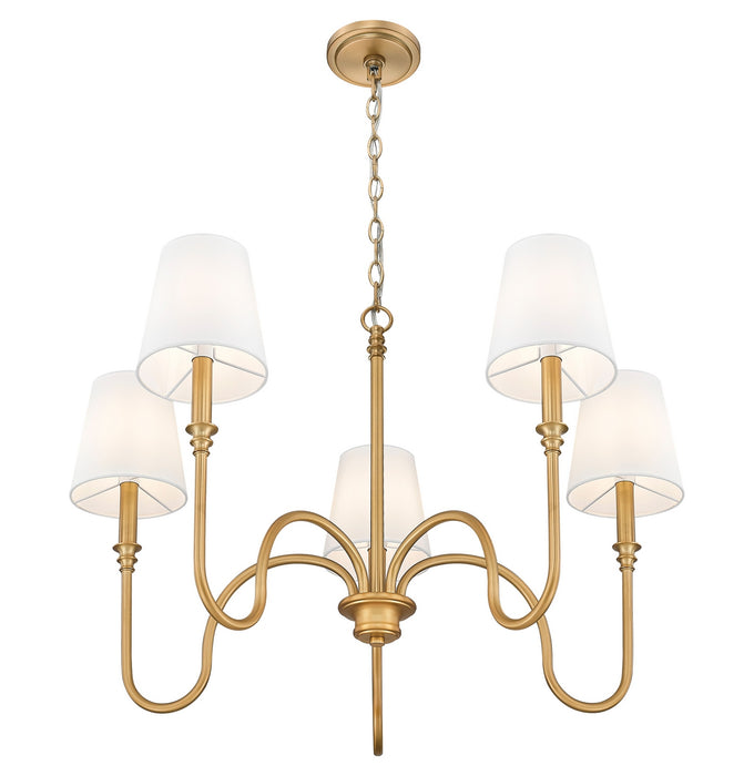 Z-Lite - 4505-5RB - Five Light Chandelier - Jisele - Rubbed Brass