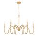 Z-Lite - 4505-6RB - Six Light Chandelier - Jisele - Rubbed Brass