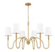 Z-Lite - 4505-6RB - Six Light Chandelier - Jisele - Rubbed Brass