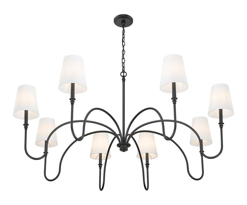 Z-Lite - 4505-8MB - Eight Light Chandelier - Jisele - Matte Black