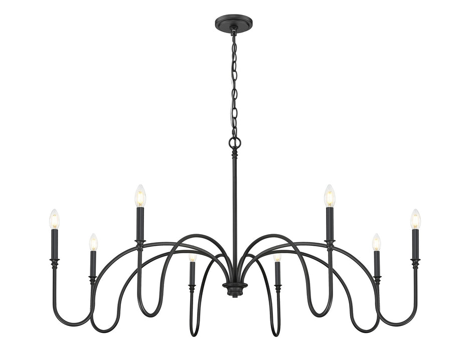 Z-Lite - 4505-8MB - Eight Light Chandelier - Jisele - Matte Black