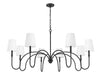 Z-Lite - 4505-8MB - Eight Light Chandelier - Jisele - Matte Black