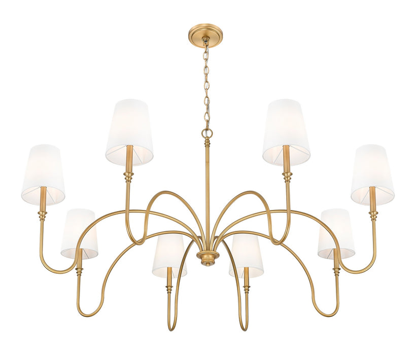 Z-Lite - 4505-8RB - Eight Light Chandelier - Jisele - Rubbed Brass