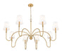 Z-Lite - 4505-8RB - Eight Light Chandelier - Jisele - Rubbed Brass