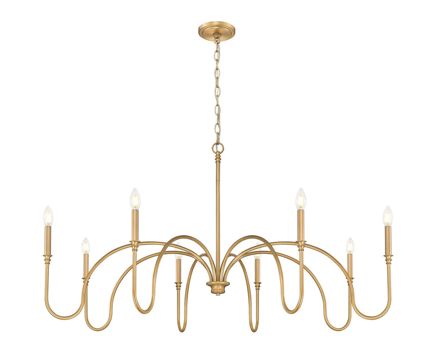 Z-Lite - 4505-8RB - Eight Light Chandelier - Jisele - Rubbed Brass