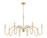 Z-Lite - 4505-8RB - Eight Light Chandelier - Jisele - Rubbed Brass