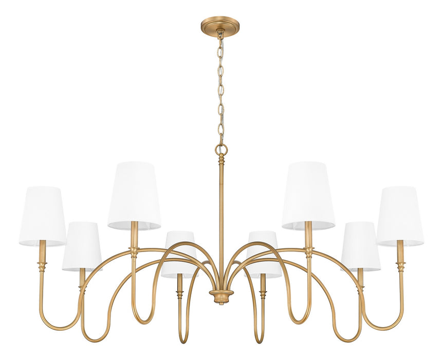 Z-Lite - 4505-8RB - Eight Light Chandelier - Jisele - Rubbed Brass