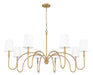 Z-Lite - 4505-8RB - Eight Light Chandelier - Jisele - Rubbed Brass