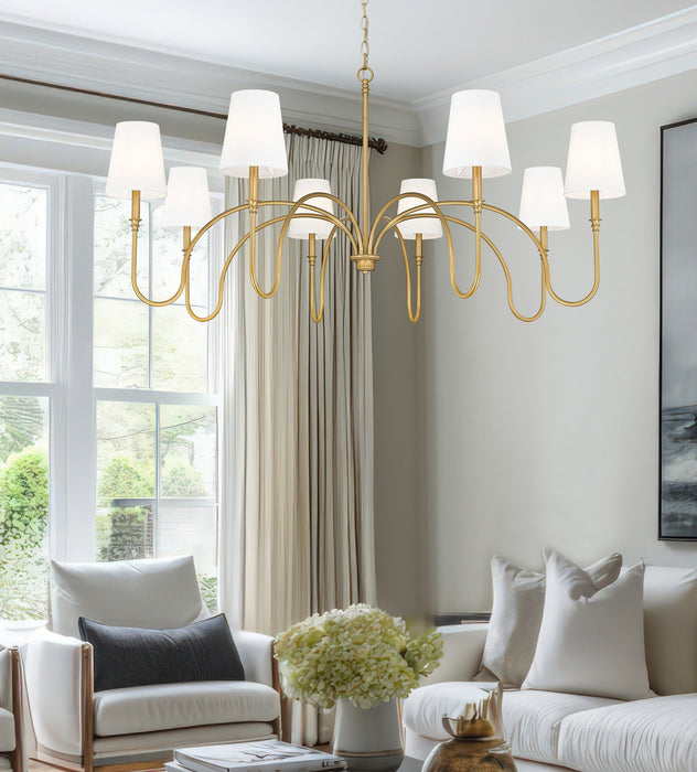 Z-Lite - 4505-8RB - Eight Light Chandelier - Jisele - Rubbed Brass