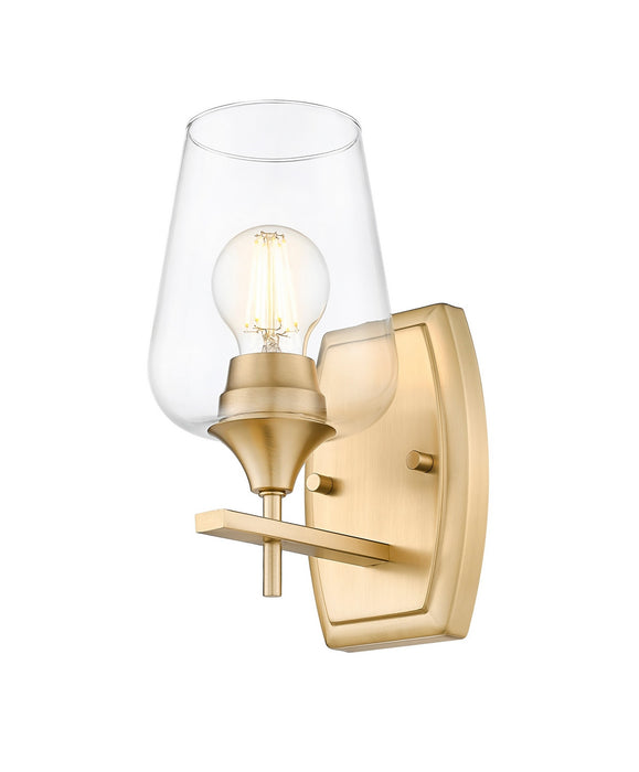 Z-Lite - 473-1S-BBR - One Light Wall Sconce - Joliet - Burnished Brass